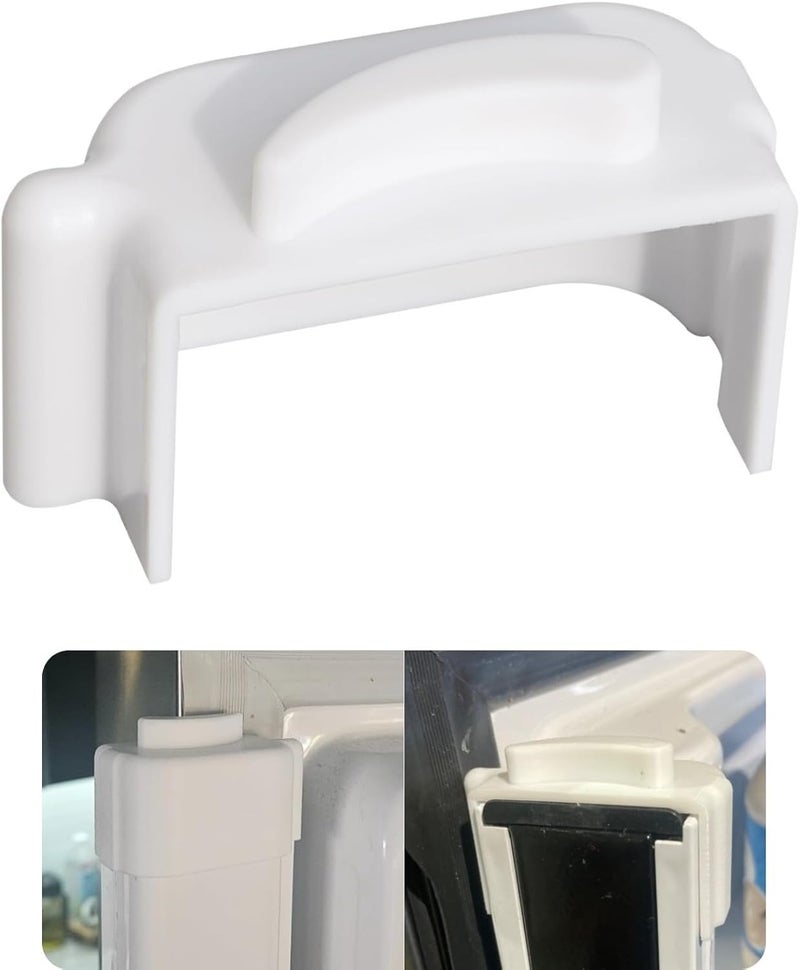 WFCYX Refrigerator Door Flipper (Mullion) Repair Topper, Fit for Samsung Refrigerator RF28HDEDBSR, RF28HDWDBSR, RF31FMESBSR/AA, Compatible with Door Flipper DA97-12684D, DA97-12624A, DA97-12624B, 1 Pc White - Image 1